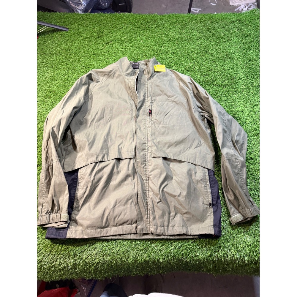 VintageNike‎ Lightweight Full Zip Jacket Olive Green Men's XXL